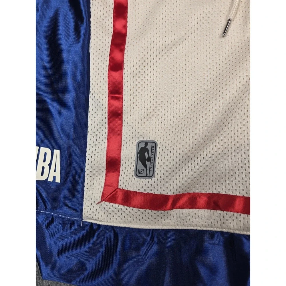 NBA Mens Basketball Shorts Red White Blue Mesh Athletic Size M NWT #1135